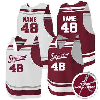 SUBLIMATED STRIPED REVERSIBLE LAX TANK w/ CUSTOM NAME & NUMBER