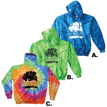 TIE DYE HOODED SWEATSHIRT