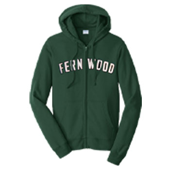 FERNWOOD VINTAGE APPLIQUE ZIP HOODIE