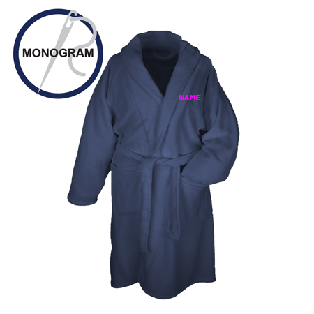 MATAPONI NAVY BATH ROBE W/ PINK MONOGRAMMED NAME